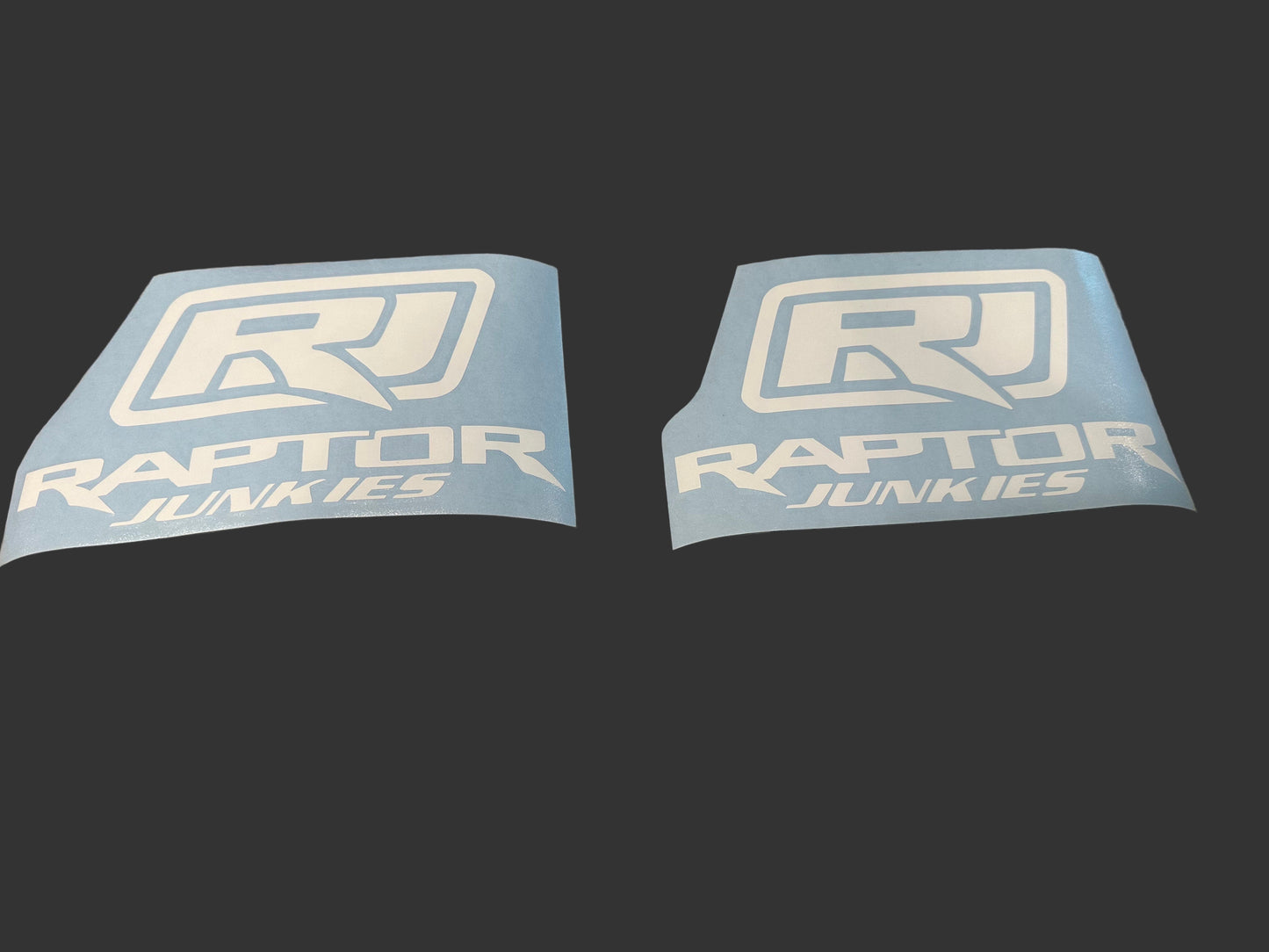 Raptor Junkies Logo Die cut Set of 2