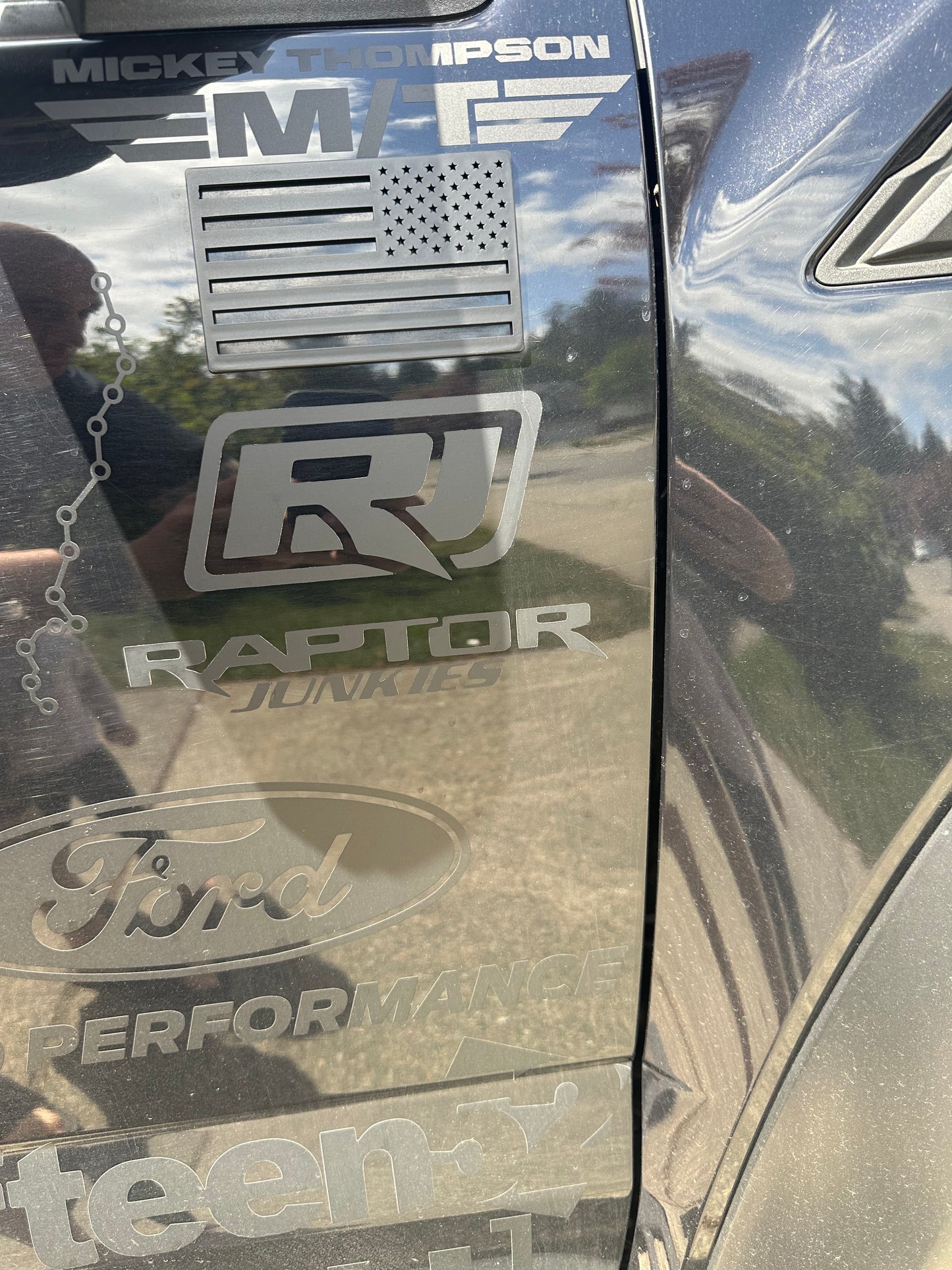 Raptor Junkies Logo Die cut Set of 2