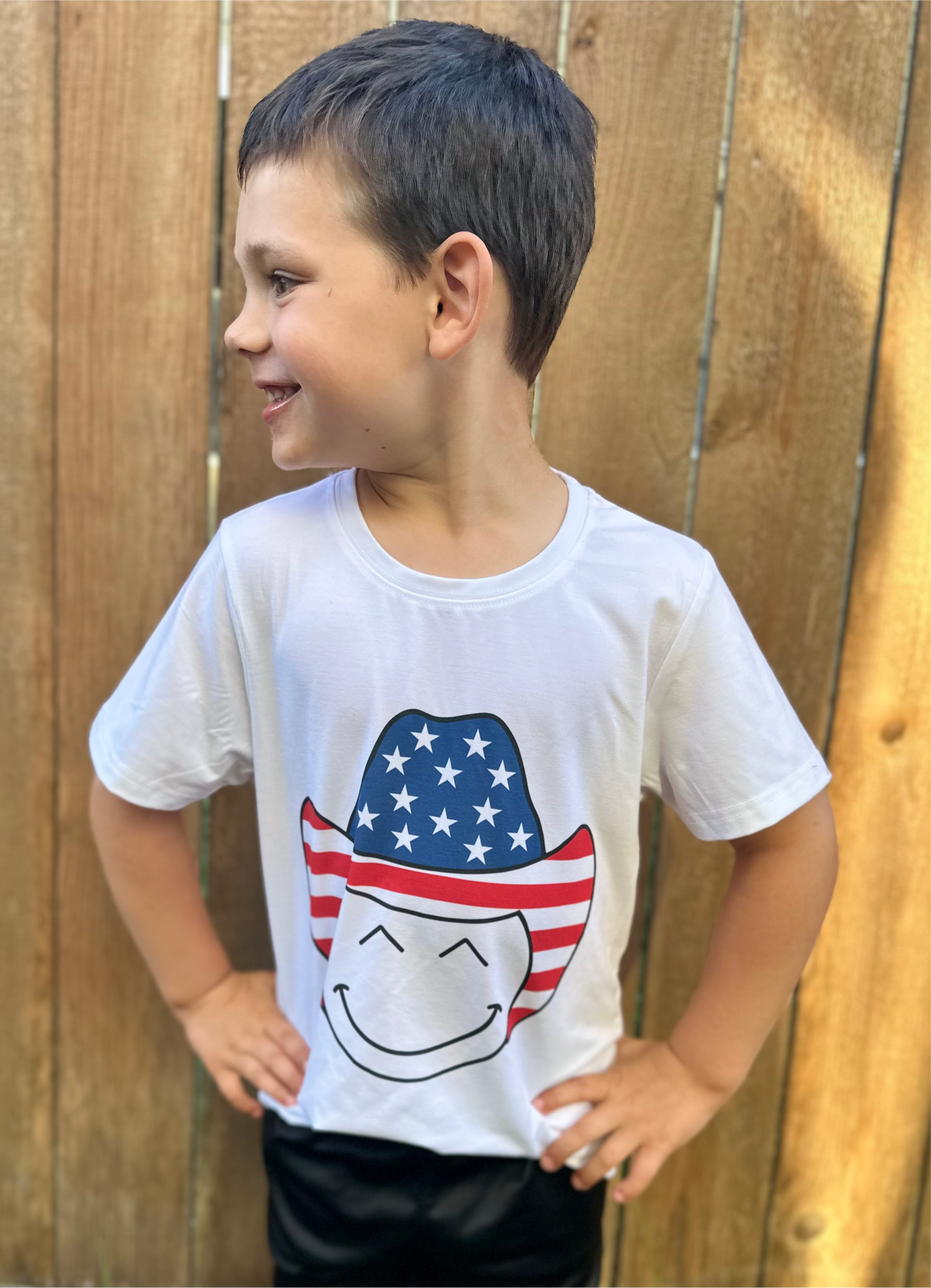 Fourth of July Smiley Cowboy