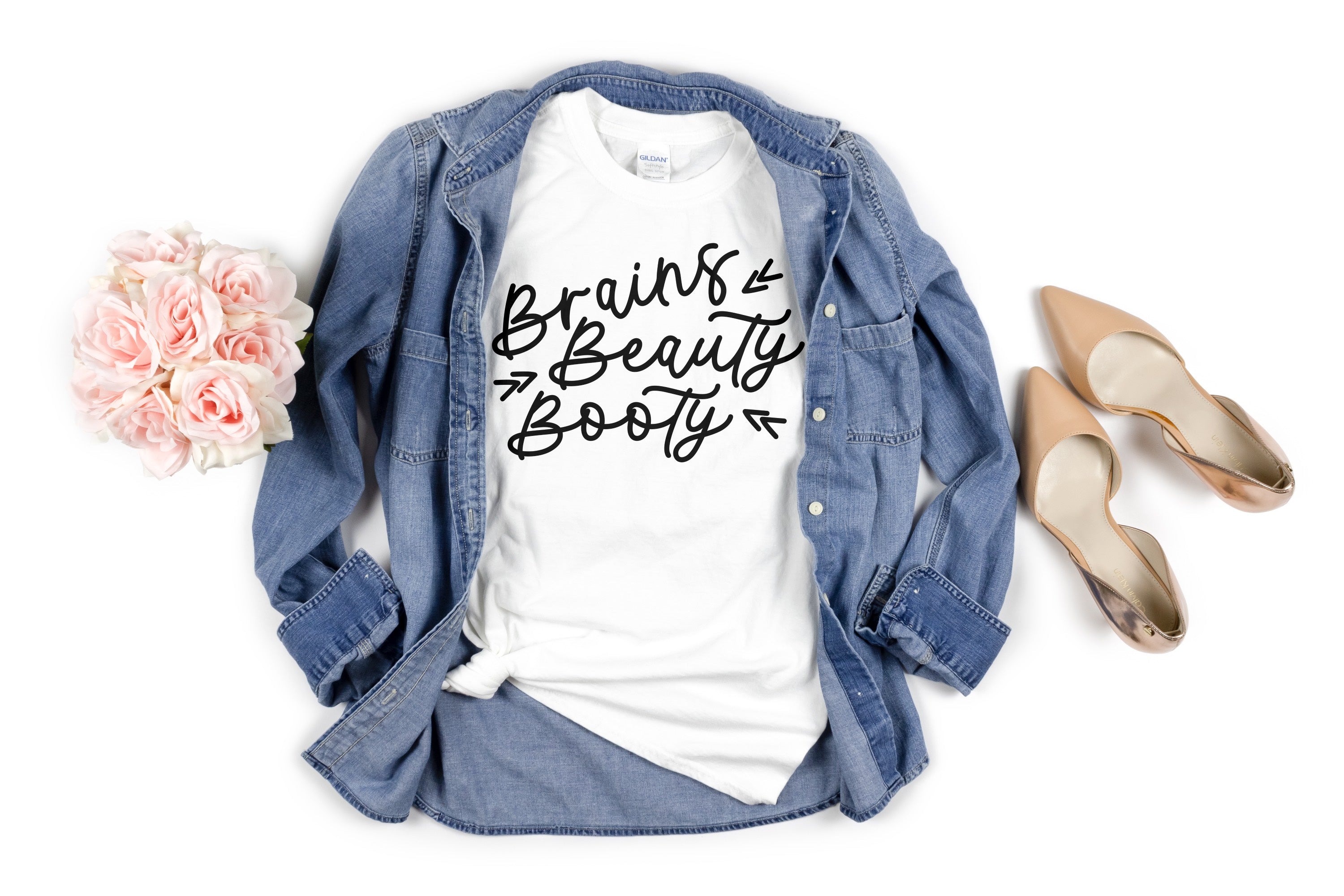 Brains Beauty Booty T-Shirt