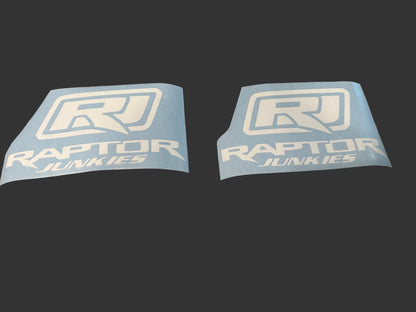 Raptor Junkies Logo Die cut Set of 2