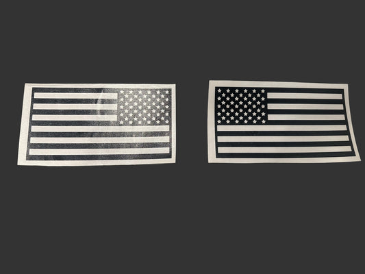 USA Flag Die-Cut Decal Set of 2