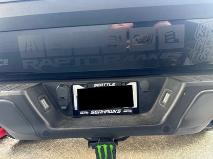 Raptor Junkies Tailgate Modes Logo Die Cut