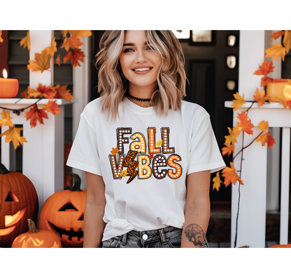 Fall Vibes Lightning Bolt T-shirt