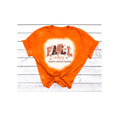 Thankful Grateful Blessed Fall Vibes T-Shirt