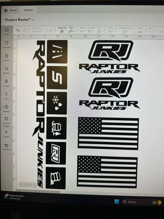 Raptor Junkies Stage 1 Decal set